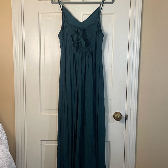 Lascana Venus Long Maxi Sleeveless Dress Size Large Green Open Back NWT - Picture 10 of 11